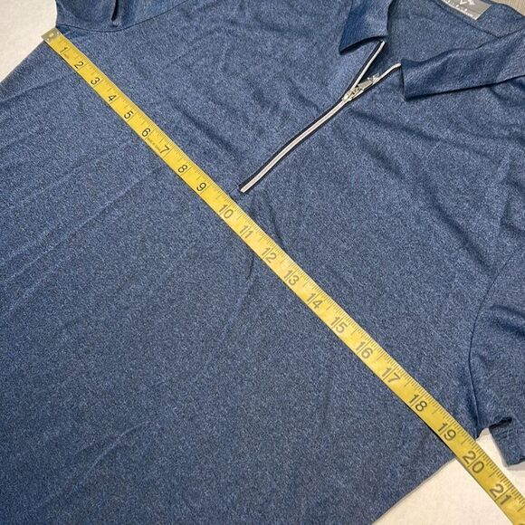 Callaway Womens Polo Golf Shirt Sz Large Short Sleeve Navy Blue Zipper Neckline - Picture 5 of 7